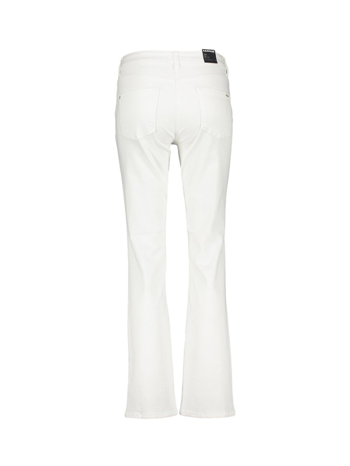 Pure white stone straight jeans Cambio 