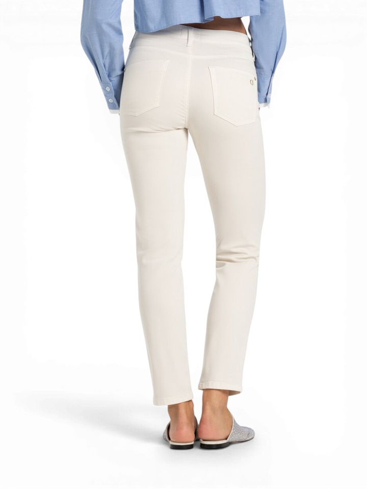 Beige aangename cropped broek Piper Cropped