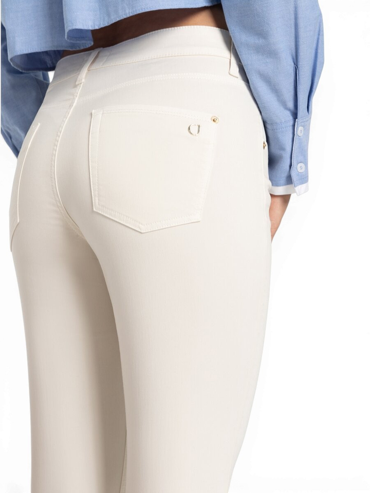 Beige aangename cropped broek Piper Cropped