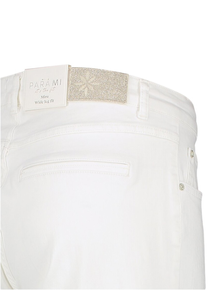 Witte jeans met detail onderaan Mira Ajour Para Mi