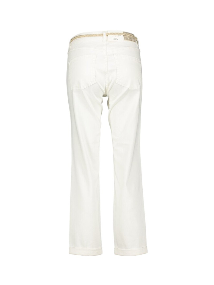 Witte broek loose fit met hoge taille  color bobby denim Para Mi