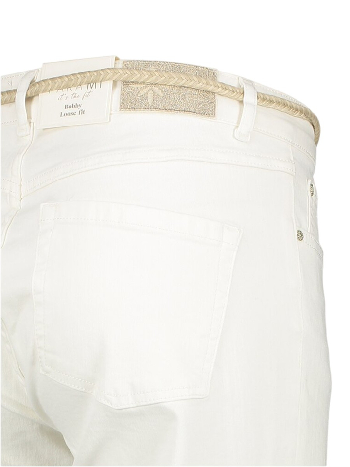 Witte broek loose fit met hoge taille  color bobby denim Para Mi