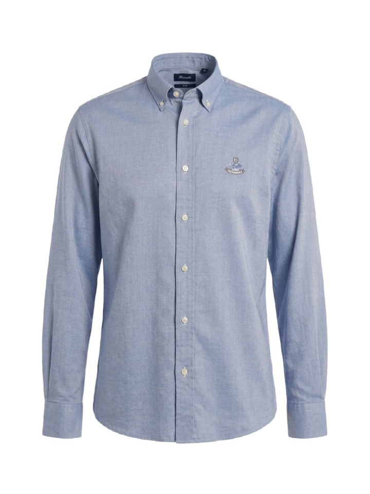 Blauw hemd met lange mouwen Faconnable
