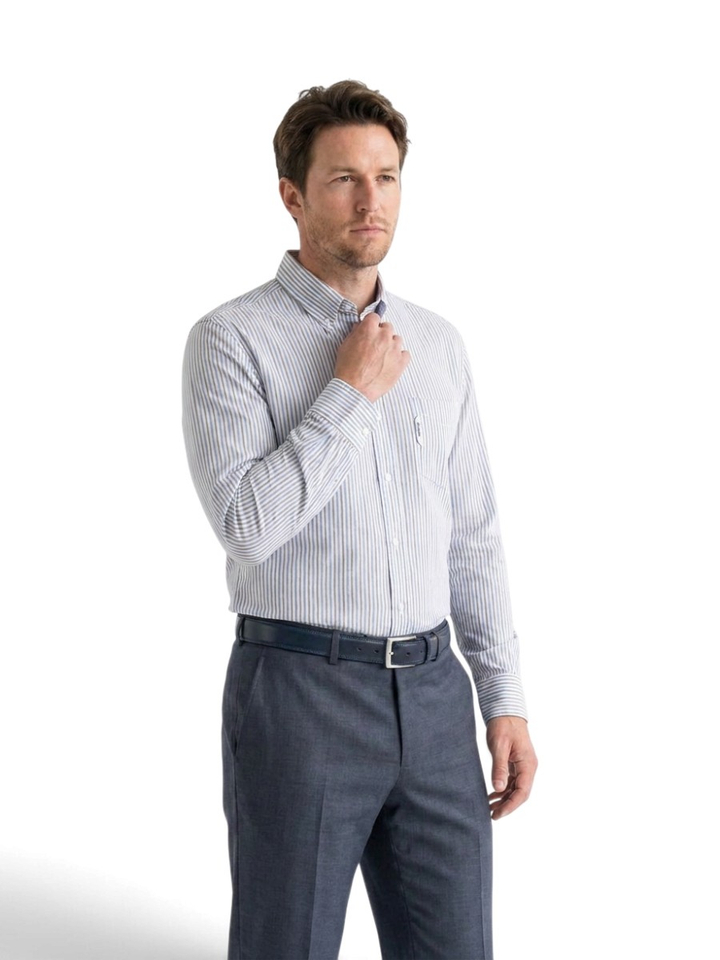 Gestreept hemd (regular fit) Faconnable