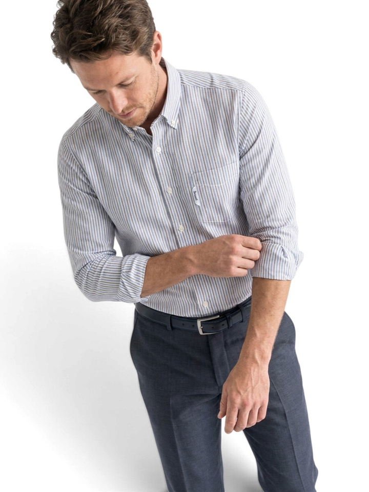 Gestreept hemd (regular fit) Faconnable