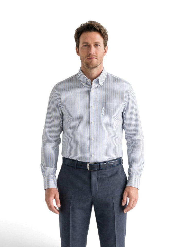 Gestreept hemd (regular fit) Faconnable