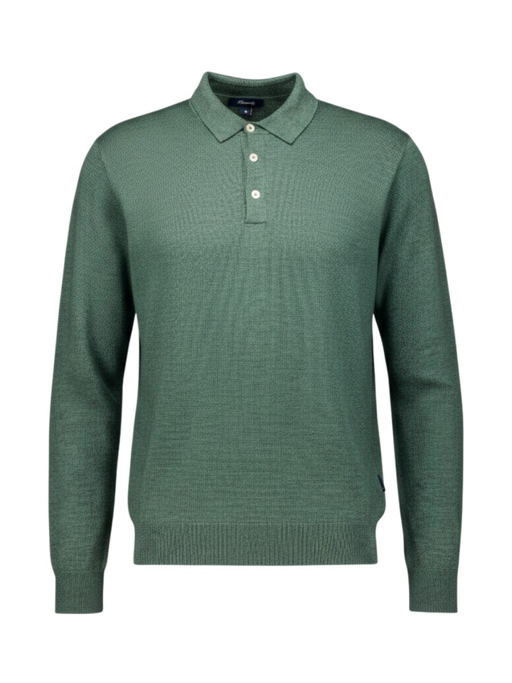 Groene polo met lange mouwen Faconnable