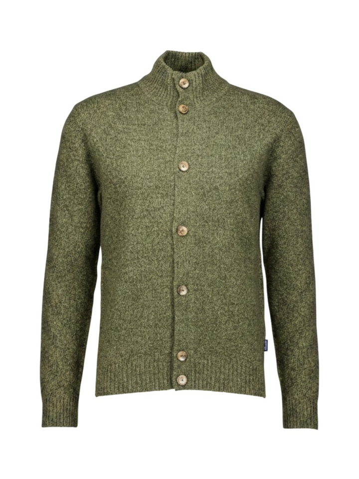 Groene cardigan met knopen Faconnable