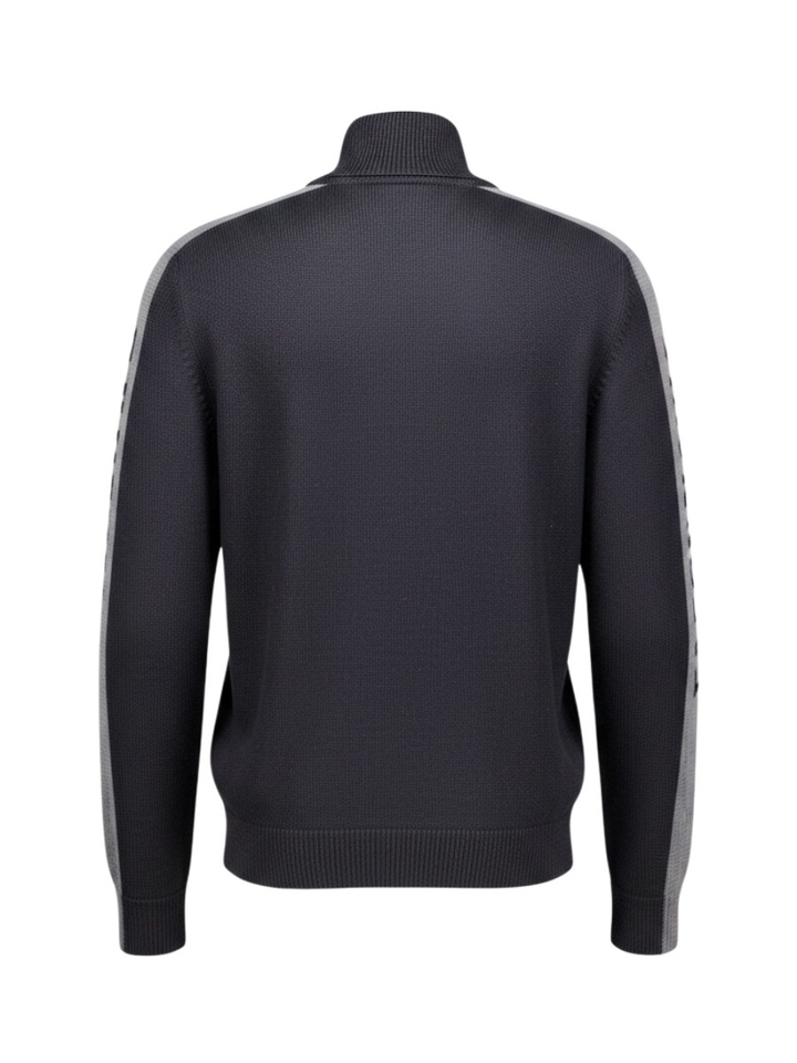 Donkerblauwe trui met rolkraag Faconnable