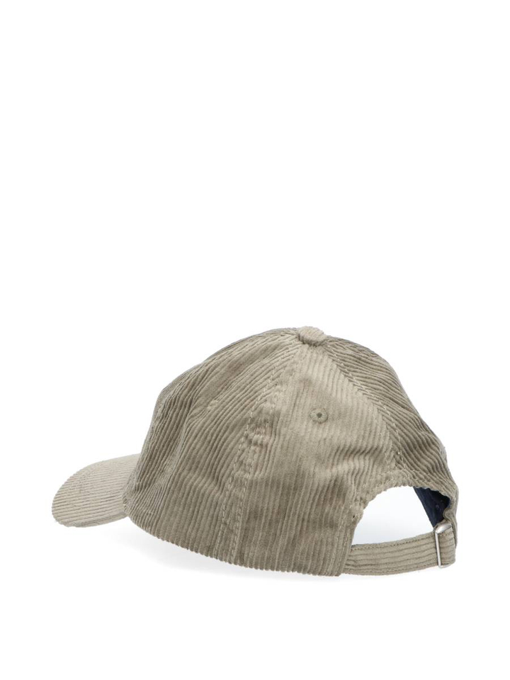 Beige ribfluwelen pet Faconnable 