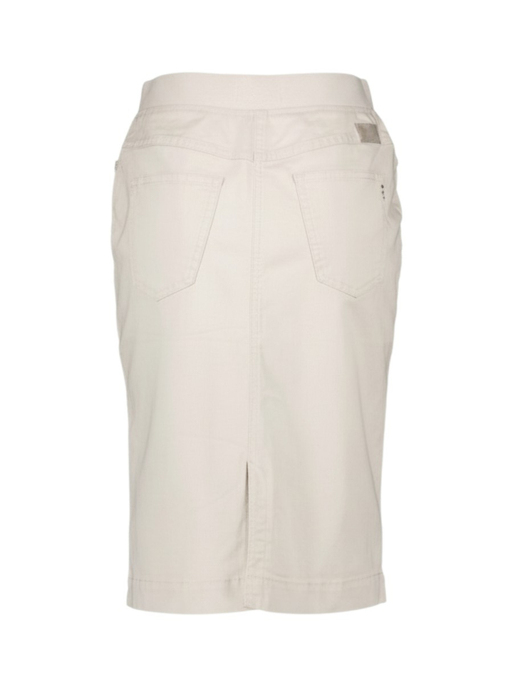 Ecru rok met elastiek en split Pamina Raphaela 