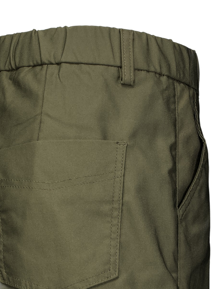 Midnight green barrel leg broek met elastische taille Thelma Withblack