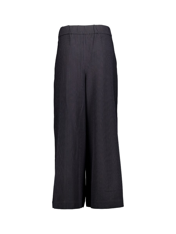 Donkerblauwe gestreepte broek Lily Tailored pant Withblack