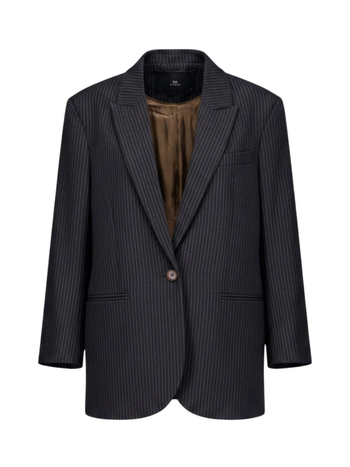 Donkerblauwe blazer Lily Blazer Withblack 