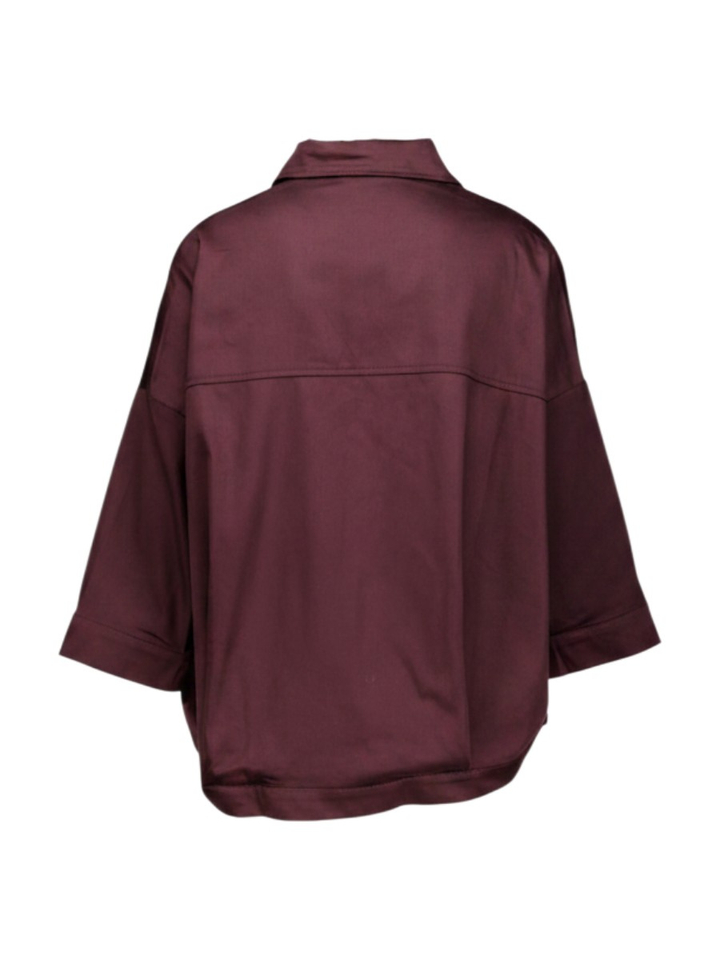 Bordeaux blouse Madison Bat Shirt Withblack 