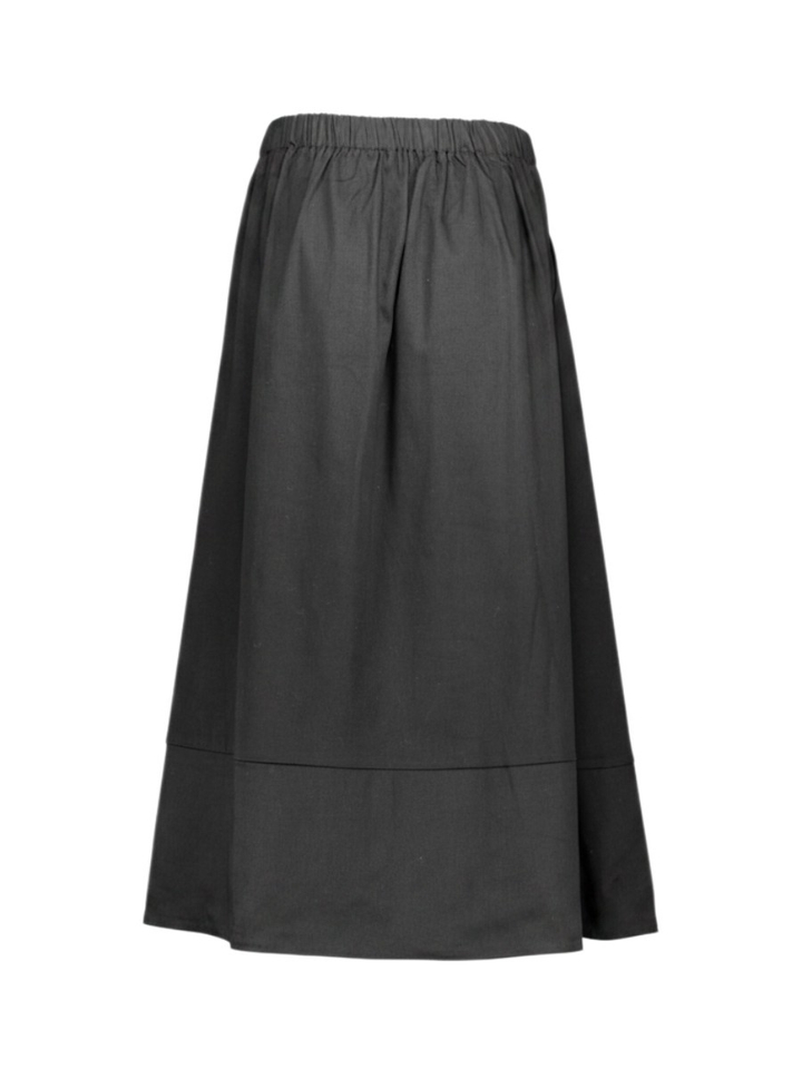 Donkerblauwe A-lijn rok Madison Maxi Skirt Withblack 