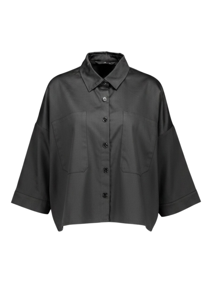 Zwarte bloes oversized Madison Withblack