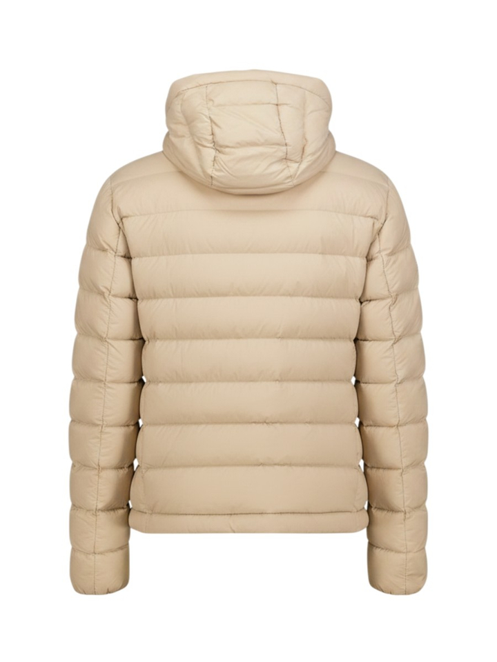 Beige puffer jas met capuchon Peuterey