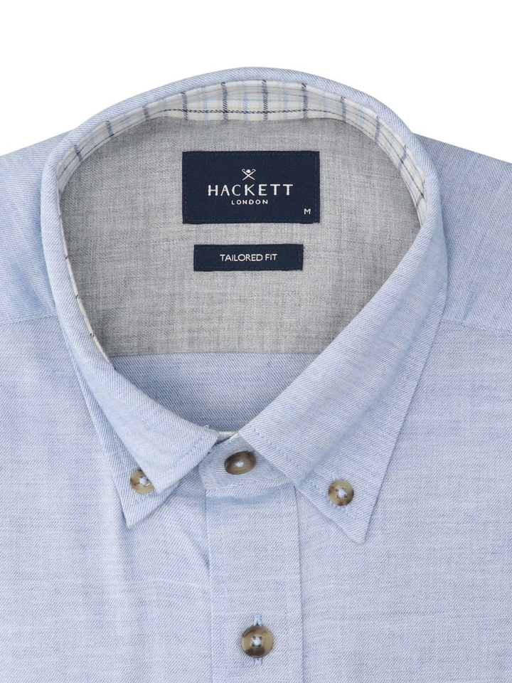 Lichtblauw hemd Tailored Fit Hackett