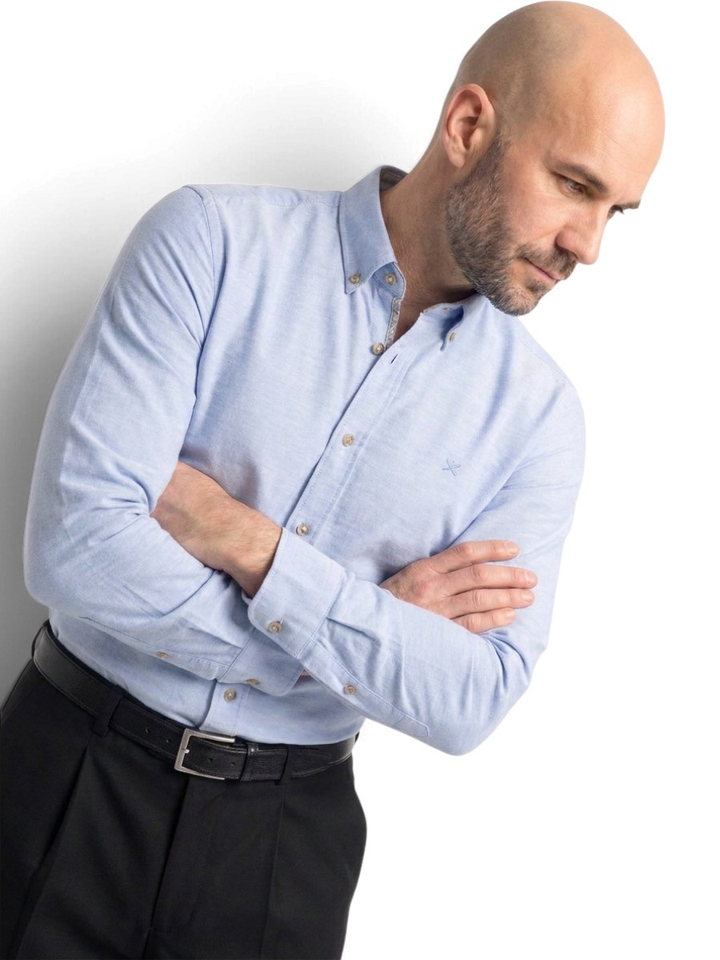 Lichtblauw hemd Tailored Fit Hackett