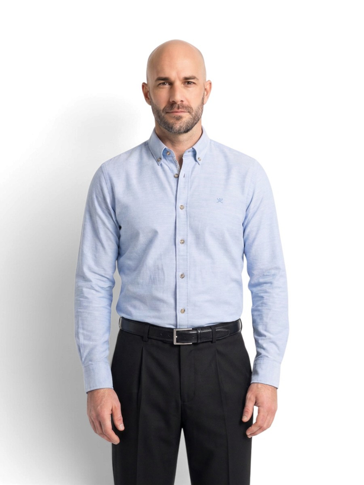 Lichtblauw hemd Tailored Fit Hackett