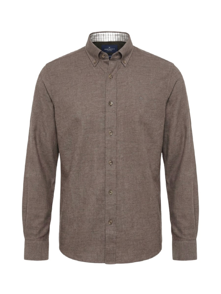 Beige slim fit hemd Hackett