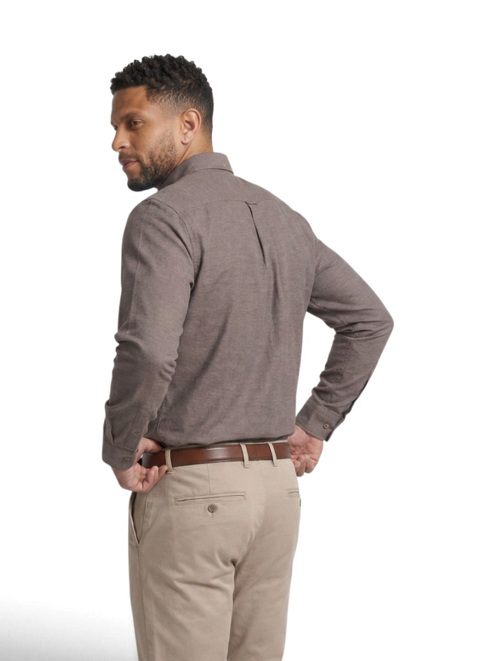 Beige slim fit hemd Hackett