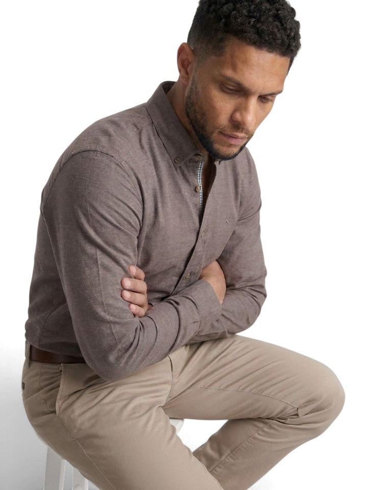 Beige slim fit hemd Hackett