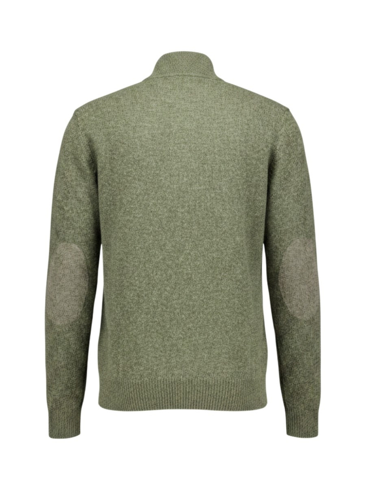 Kaki groene wollen trui Hackett