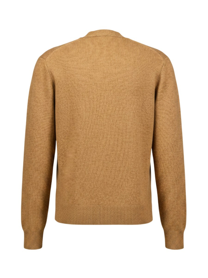 Beige wollen cardigan met knopen