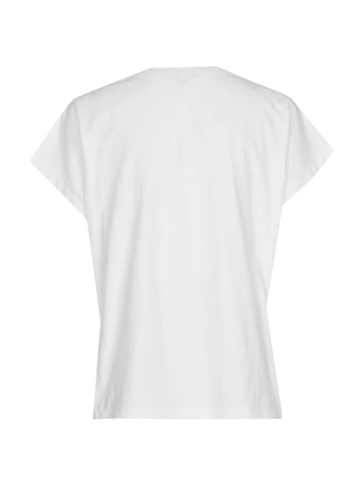 Creme kleurige T-shirt met bloem Marie Mero