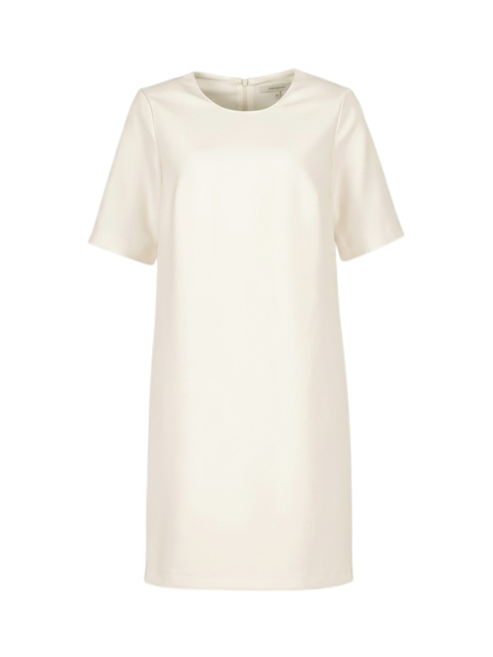 Ecru geklede jurk met zakken Marie Mero 