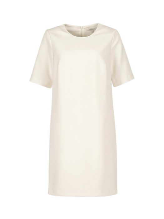 Ecru geklede jurk met zakken Marie Mero