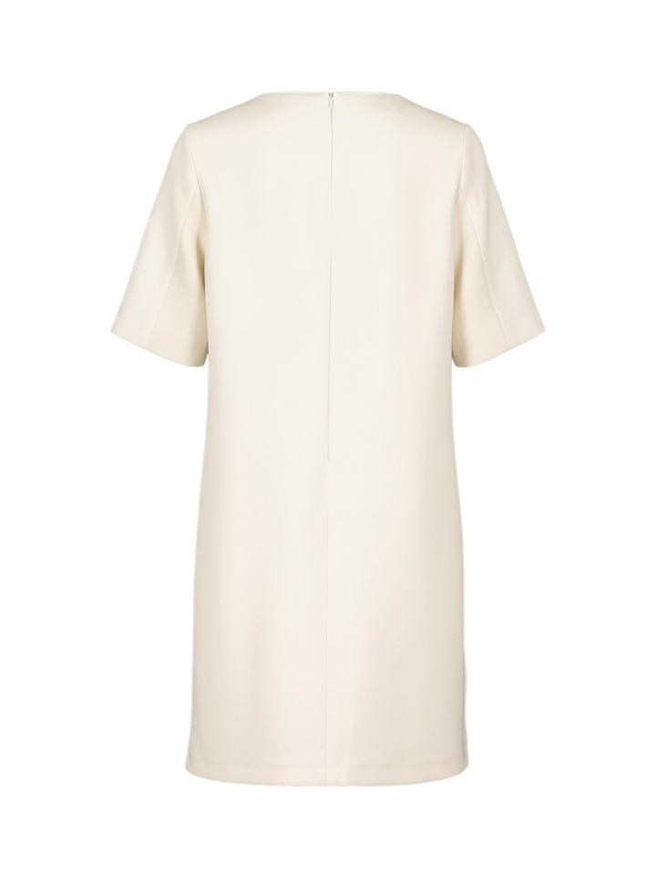 Ecru geklede jurk met zakken Marie Mero 