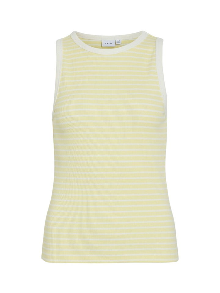 pastel geel en wit gestreepte top Visola Vila 