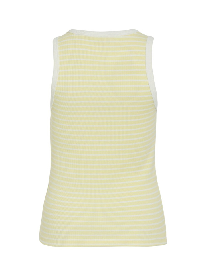 pastel geel en wit gestreepte top Visola Vila 