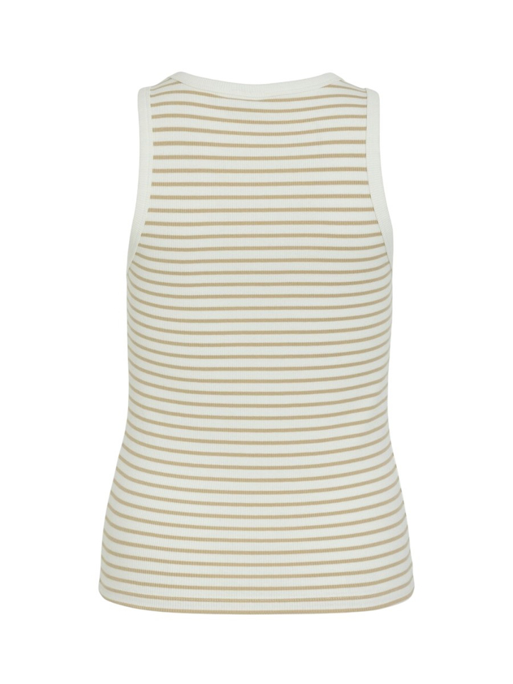 Beige gestreepte top Visola Vila 