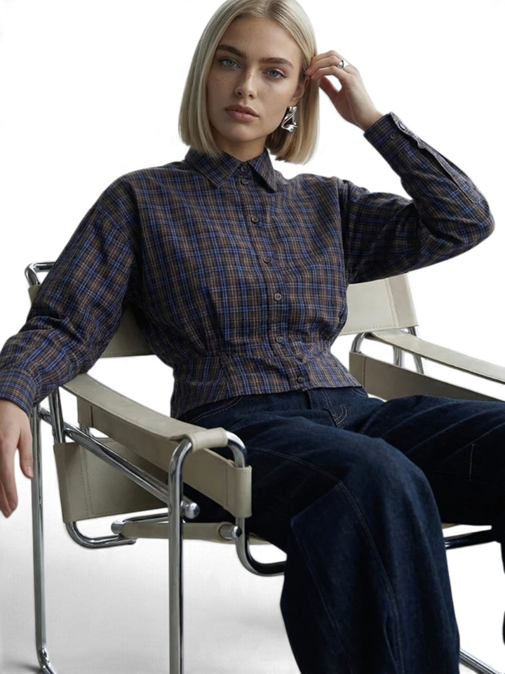 Geruiten blouse Christi Shirt Minus