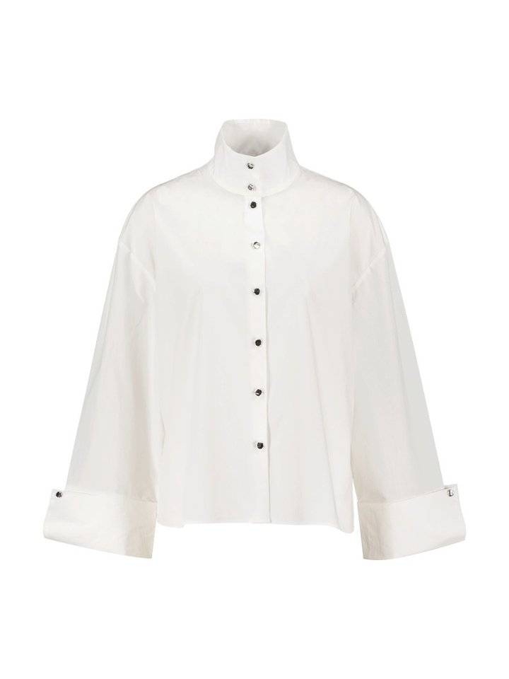 Witte blouse met zilver knopen Tatiana Peppercorn 