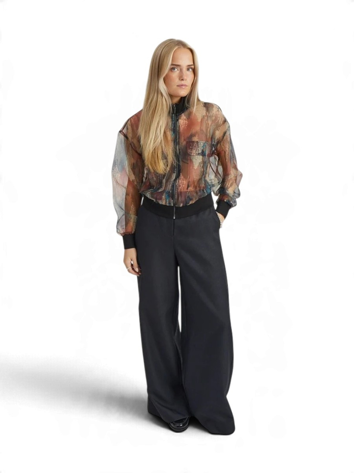 Transparante gilet met ritssluiting Sergio Jacket Peppercorn
