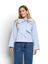 Blauwe gestreepte blouse Sky Minus 