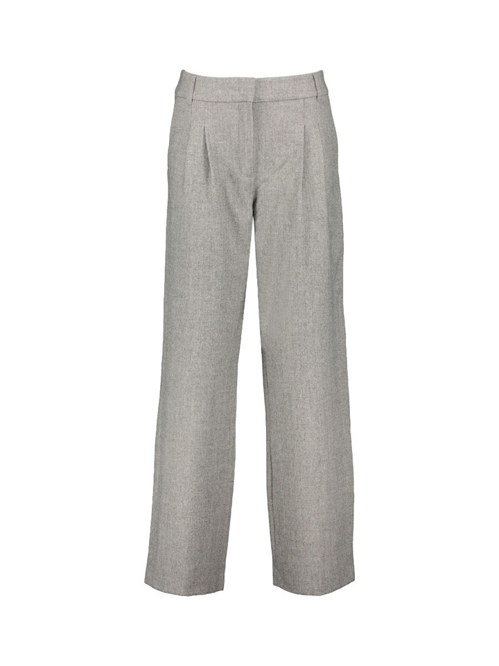 Grijze broek met bandplooi Yaya