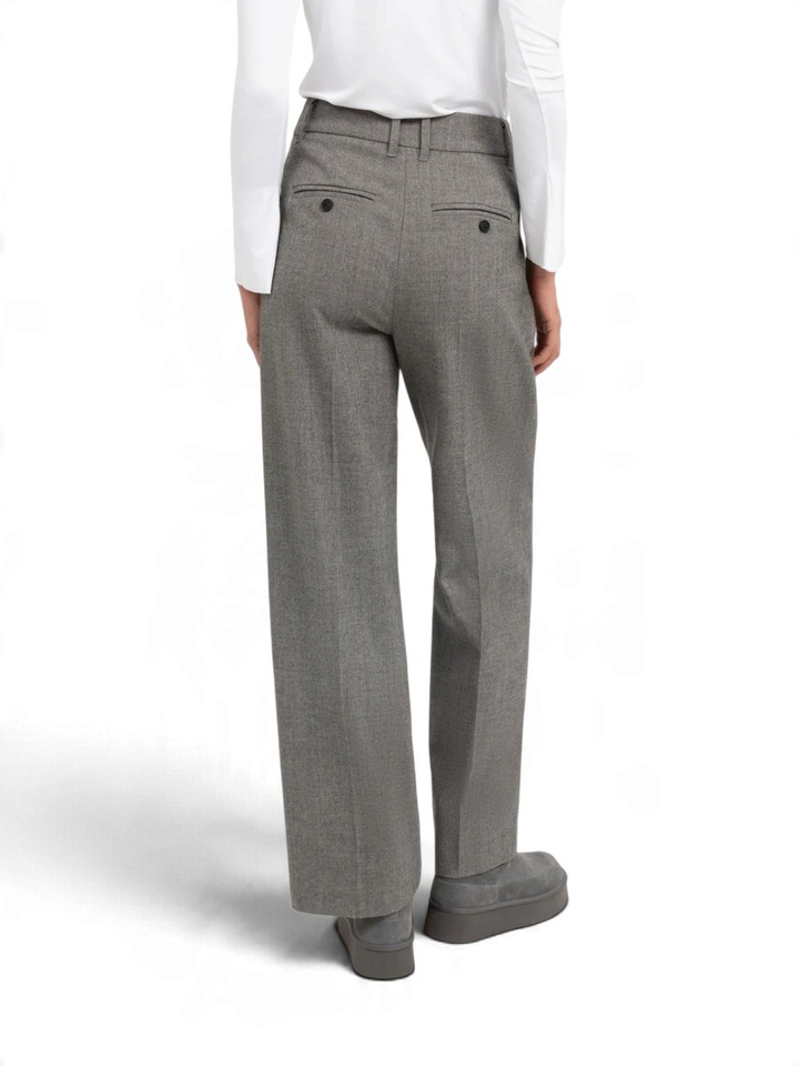 Grijze broek met bandplooi Yaya