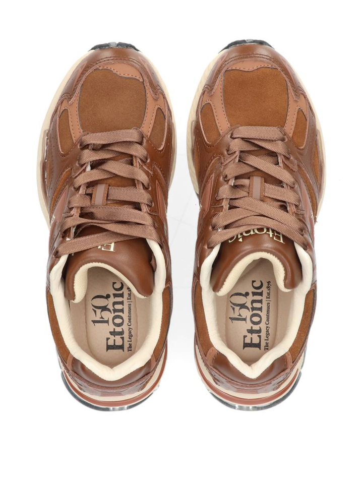 Caramel kleurige lage sneakers Etonic