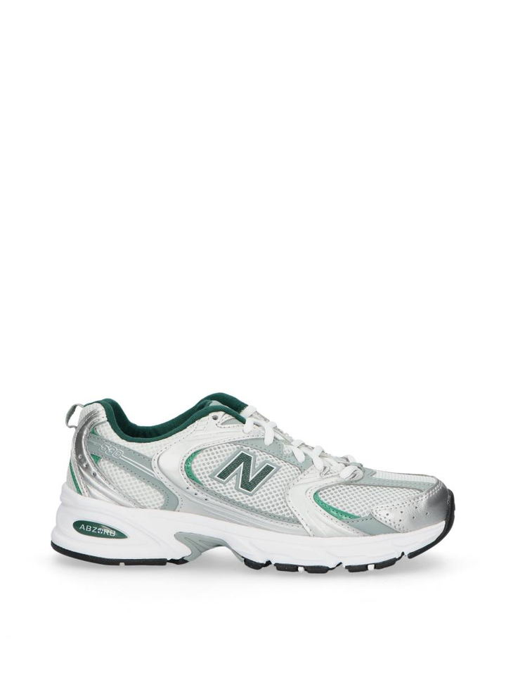 Zilver sneakers met groene details U530 New Balance