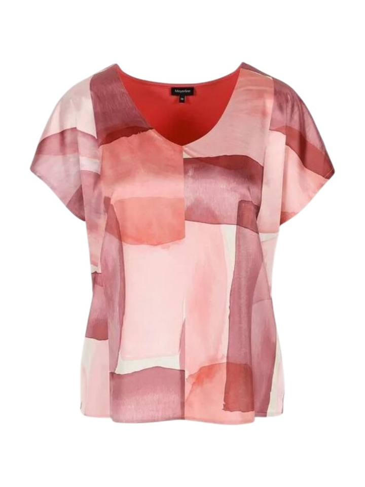 Roze t-shirtblouse met print Jadia Mayerline 
