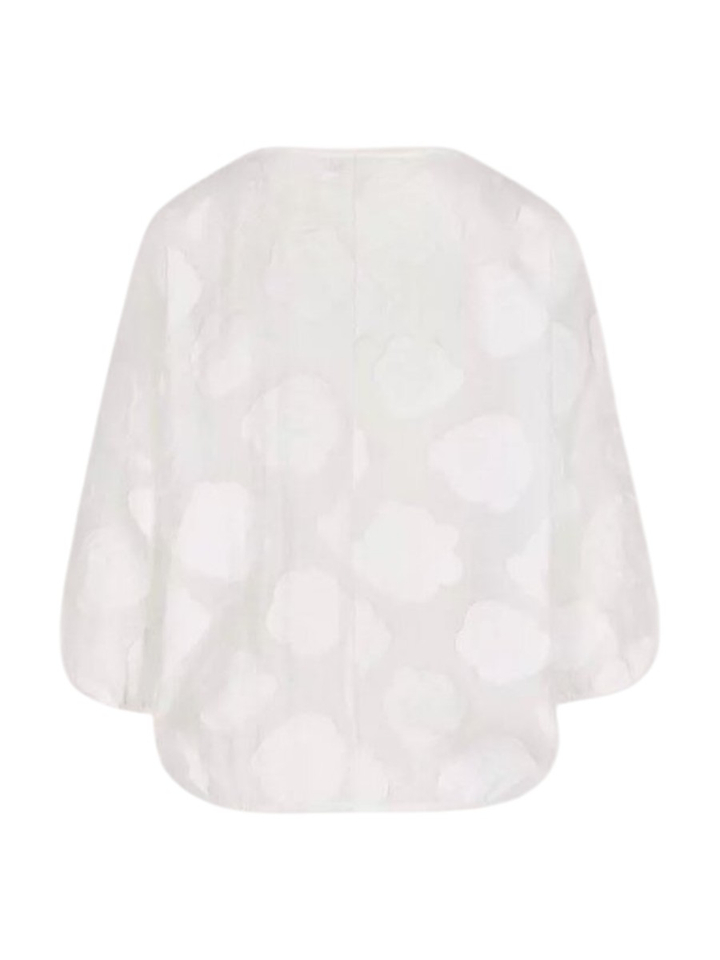 Witte jacquardblouse met elastiek Jipa Mayerline 