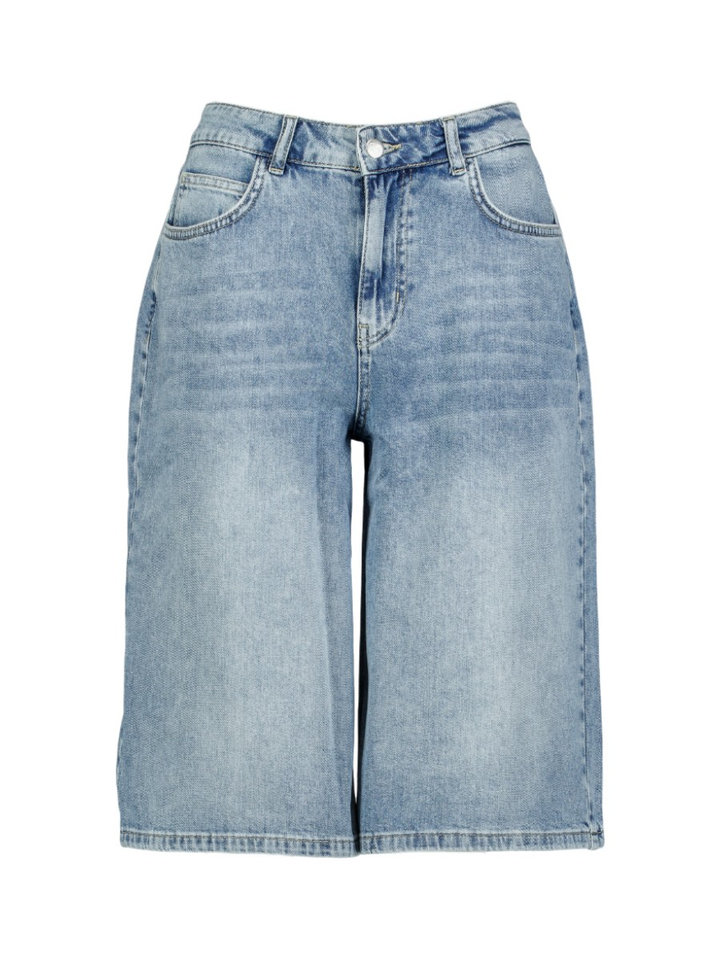 Blauwe jeans bermuda Lalotti
