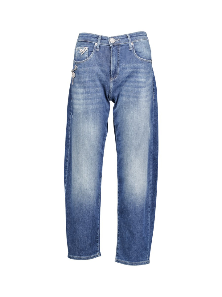 Blauwe barrel met glitter broches Danni Mac