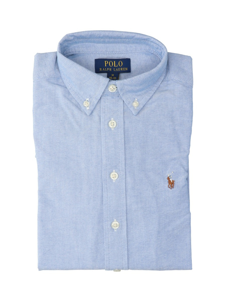 Lichtblauw katoenen hemd Ralph Lauren 